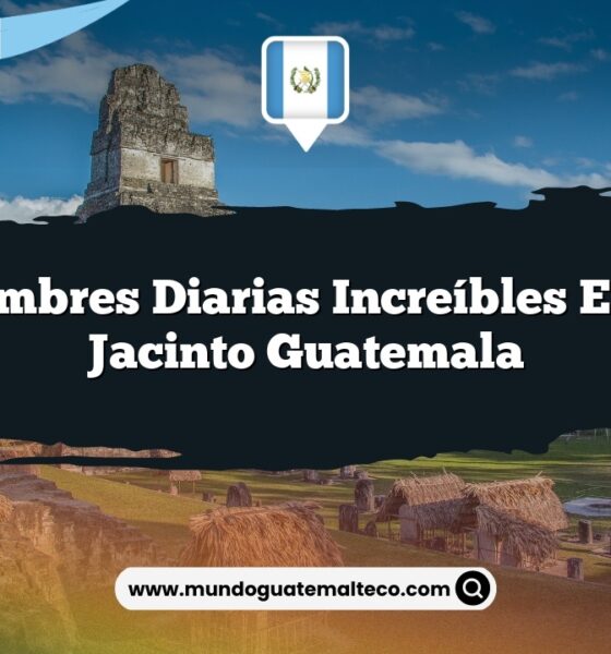 Costumbres Diarias Increíbles en San Jacinto Guatemala