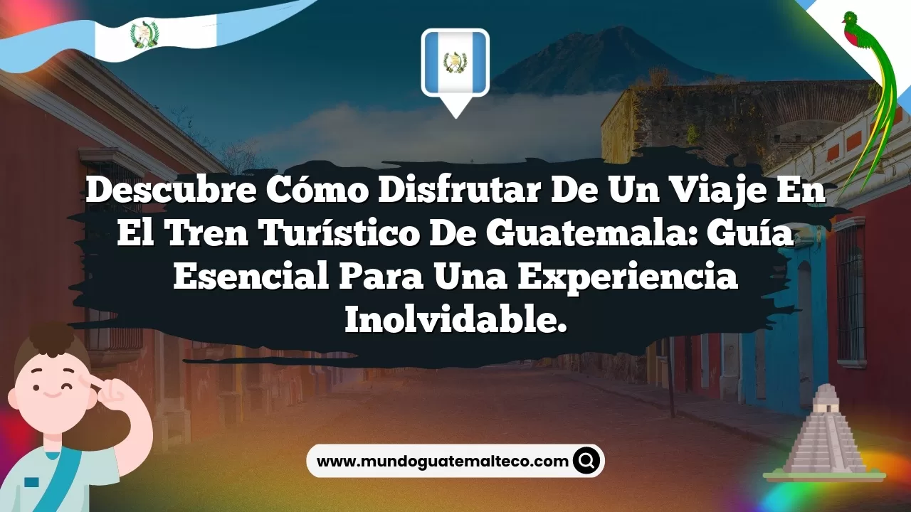 Descubre cómo disfrutar de un viaje en el tren turístico de Guatemala: guía esencial para una experiencia inolvidable.