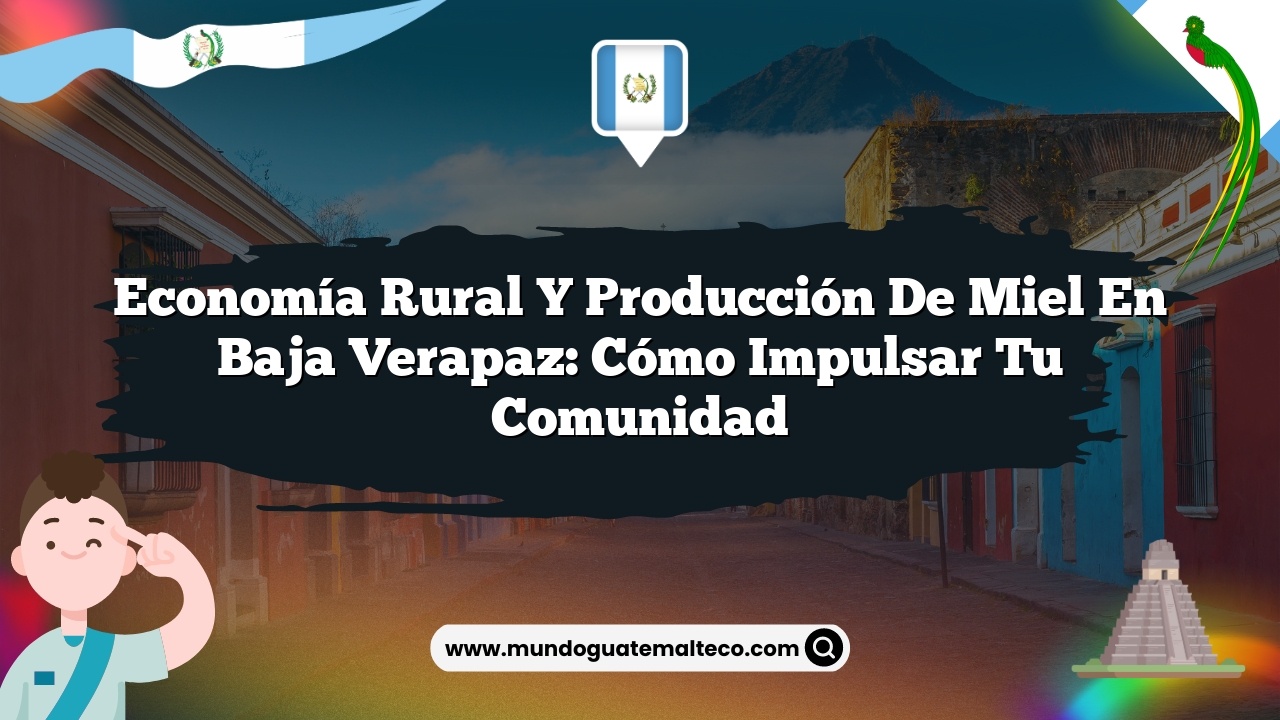 Economía rural y producción de miel en Baja Verapaz: Cómo impulsar tu comunidad