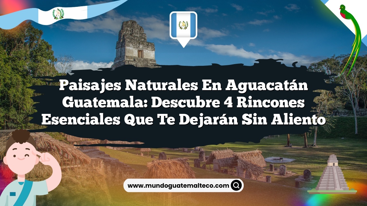 Paisajes Naturales en Aguacatán Guatemala: Descubre 4 Rincones Esenciales que Te Dejarán Sin Aliento
