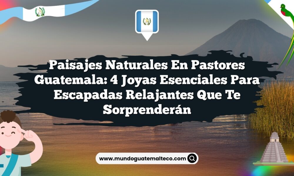 Paisajes Naturales en Pastores Guatemala: 4 Joyas Esenciales para Escapadas Relajantes que Te Sorprenderán