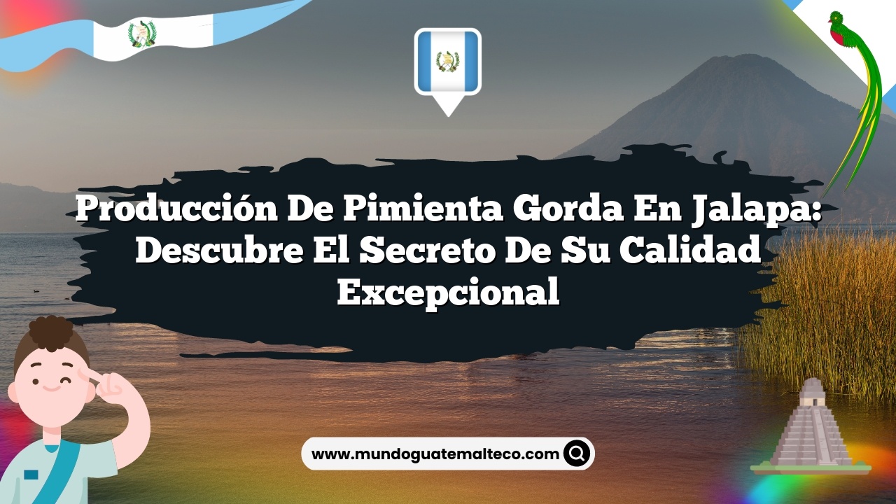 Producción de pimienta gorda en Jalapa: Descubre el Secreto de su Calidad Excepcional