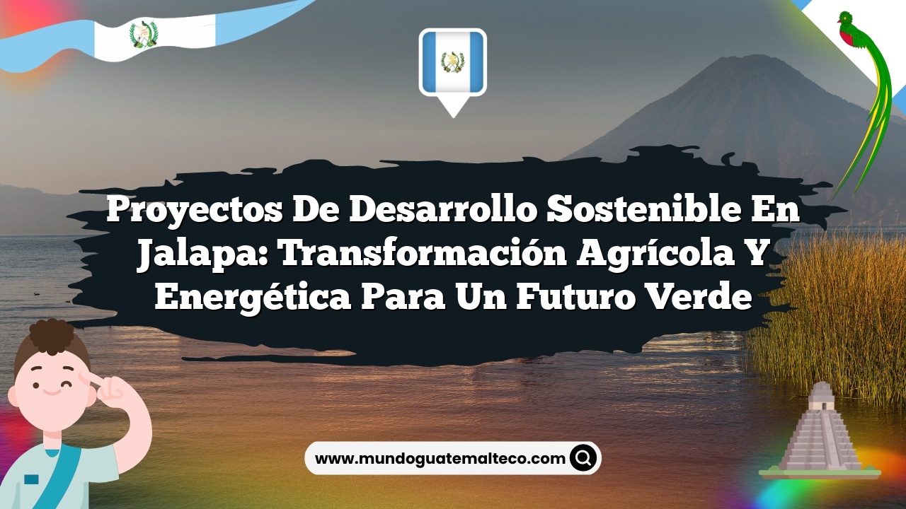 Proyectos de desarrollo sostenible en Jalapa: Transformación agrícola y energética para un futuro verde